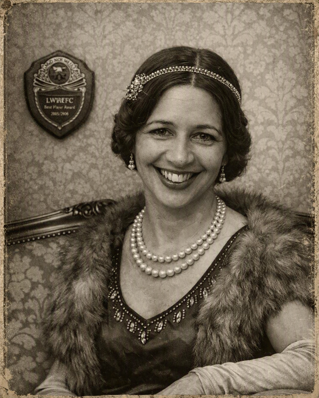 Lady Georgina at Sutch Mannor, 1925.